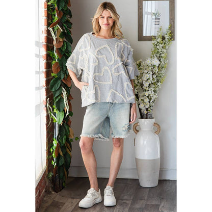 Hearts for You patchwork Funky Heart Top - ivyandlavyboutique Oli&Hali