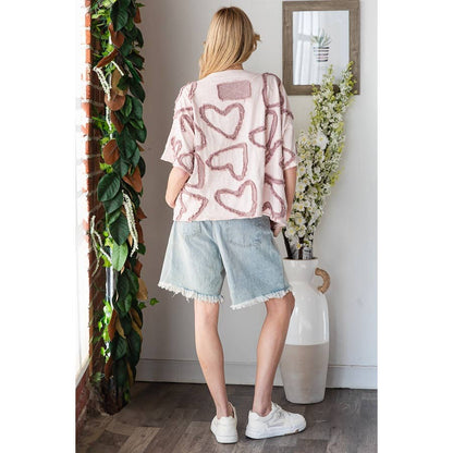 Hearts for You patchwork Funky Heart Top - ivyandlavyboutique Oli&Hali
