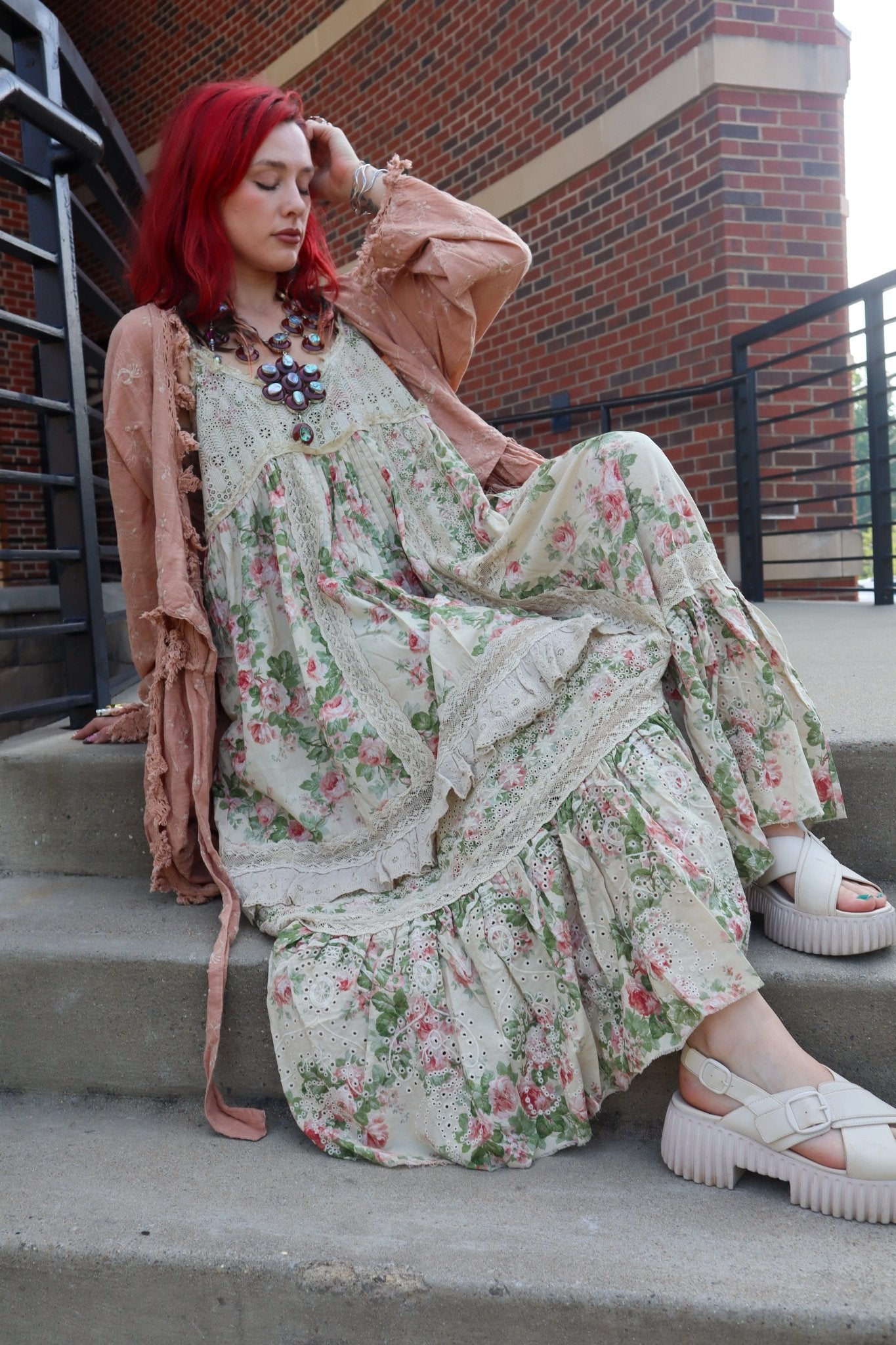 Heirloom Garden Dress - ivyandlavyboutique Jaded Gypsy