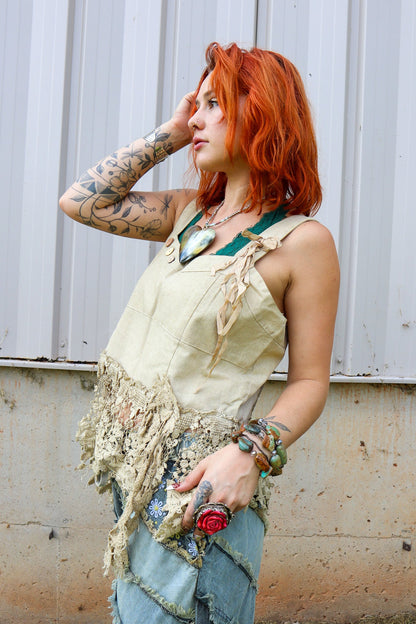 Heirloom Heart Tank - Tea Stain - ivyandlavyboutique Jaded Gypsy