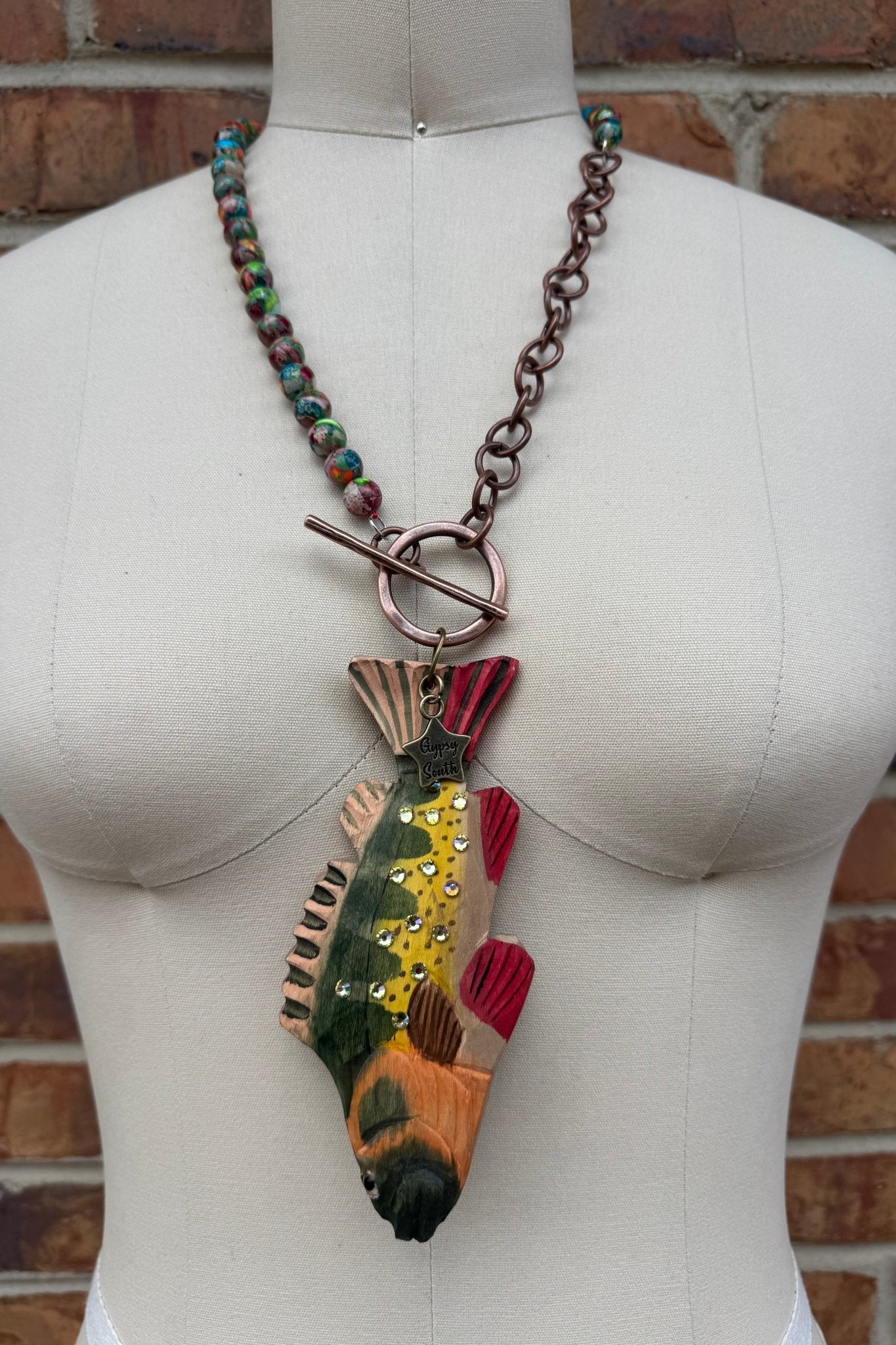 Here Fishy Fishy Necklace - ivyandlavyboutique Gypsy South