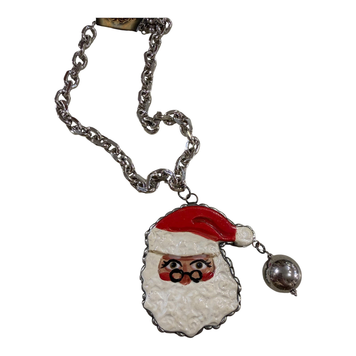 He’s Checking It Twice Necklace - Boho Wanderlust Boutique Art by Amy
