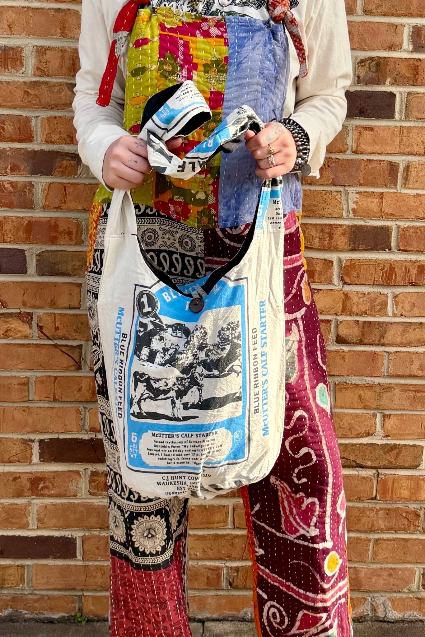 Hobo Bag COW - ivyandlavyboutique Kathmandu Imports