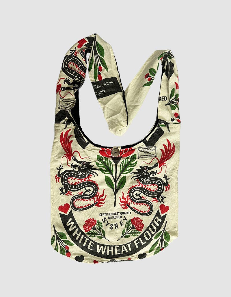 Hobo Bag - DRAGON - ivyandlavyboutique Kathmandu Imports