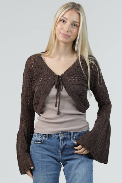 Holly Knit Bell Layering Sweater - ivyandlavyboutique ANGIE