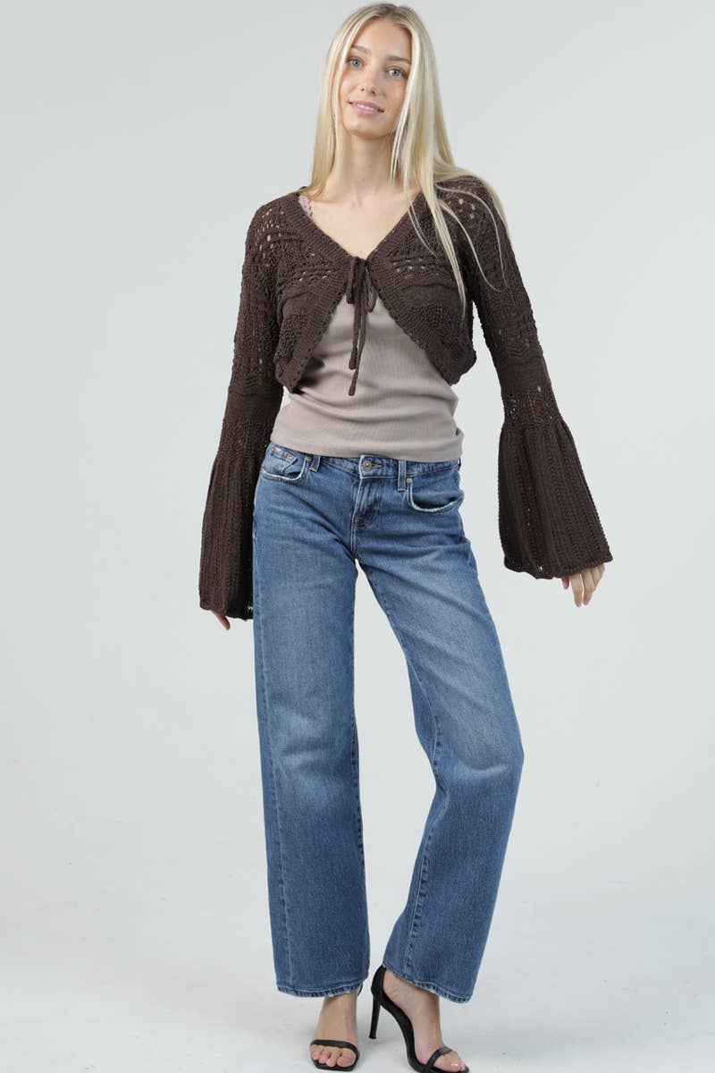 Holly Knit Bell Layering Sweater - ivyandlavyboutique ANGIE