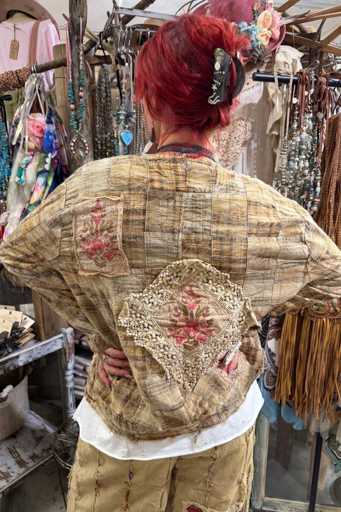 Honey Beige Floral Jacket - ivyandlavyboutique A Rare Bird Shop