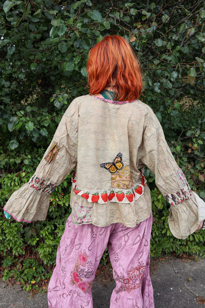 Honey Bloom Top in Moss - ivyandlavyboutique Jaded Gypsy