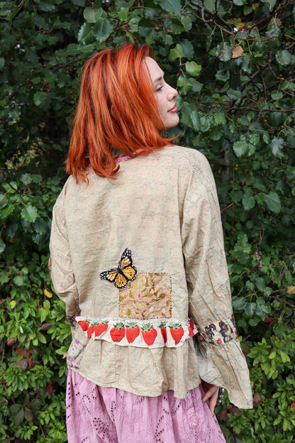 Honey Bloom Top in Moss - ivyandlavyboutique Jaded Gypsy