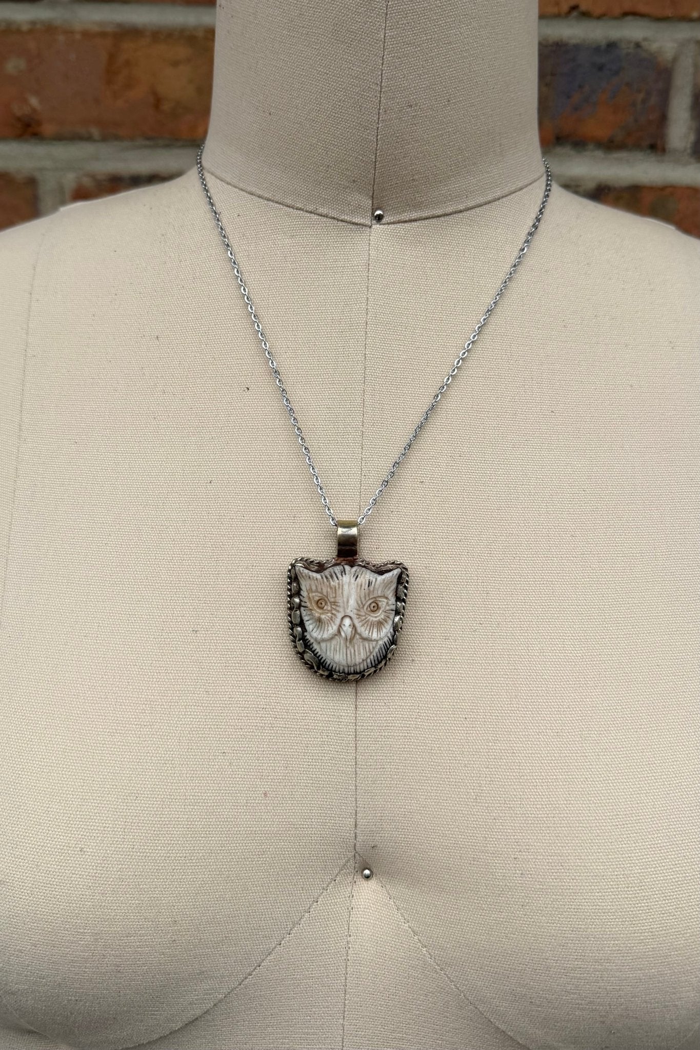 Hoot Hoot Owl Head on Chain - ivyandlavyboutique ivyandlavyboutique