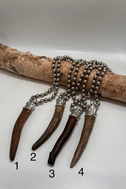 Horn Drop Long Necklave - ivyandlavyboutique ivyandlavyboutique