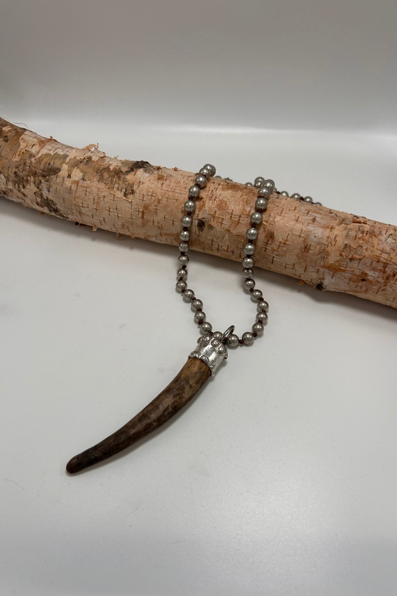 Horn Drop Long Necklave - ivyandlavyboutique ivyandlavyboutique