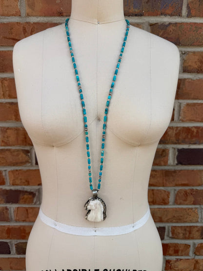 Horse Head Necklace - ivyandlavyboutique ivyandlavyboutique