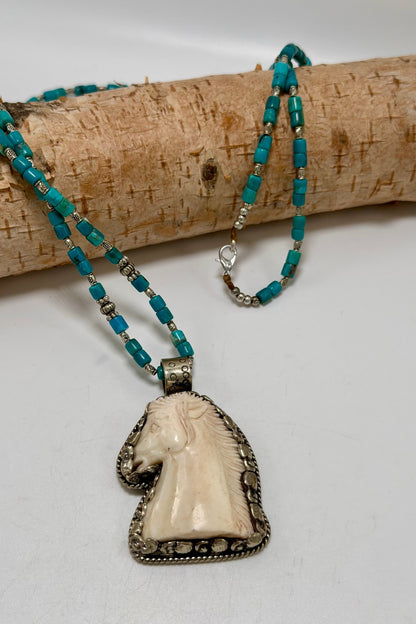 Horse Head Necklace - ivyandlavyboutique ivyandlavyboutique