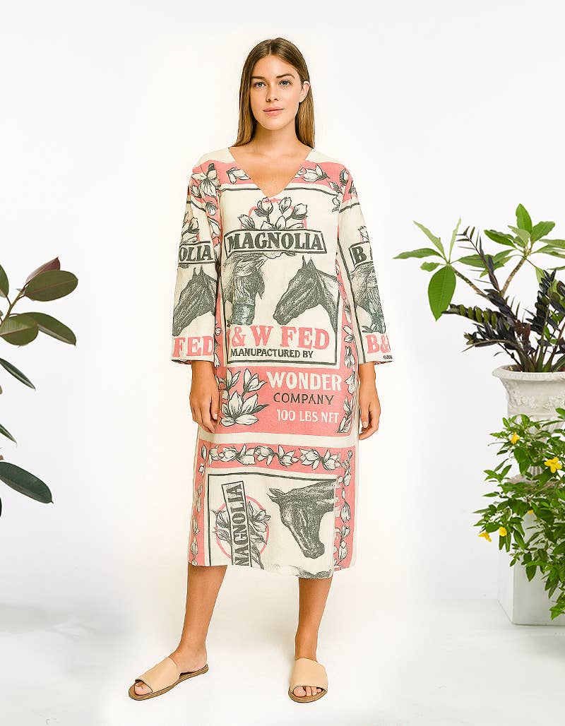 Horse long Sleeve Dress - ivyandlavyboutique Kathmandu Imports
