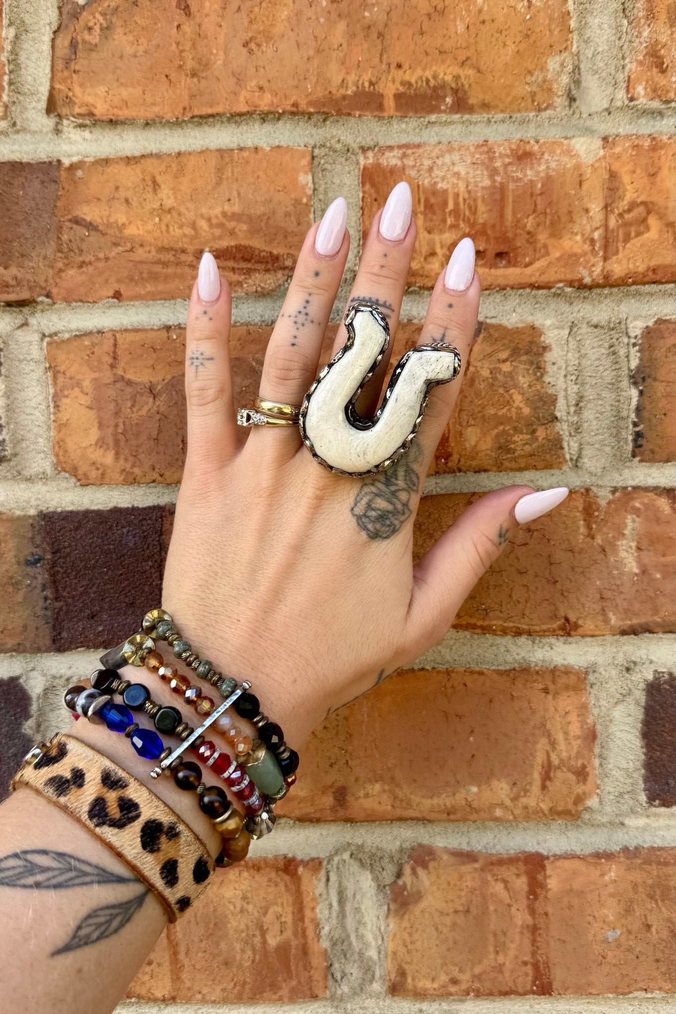 Horse Shoe - Off to the Races Ring - ivyandlavyboutique ivyandlavyboutique
