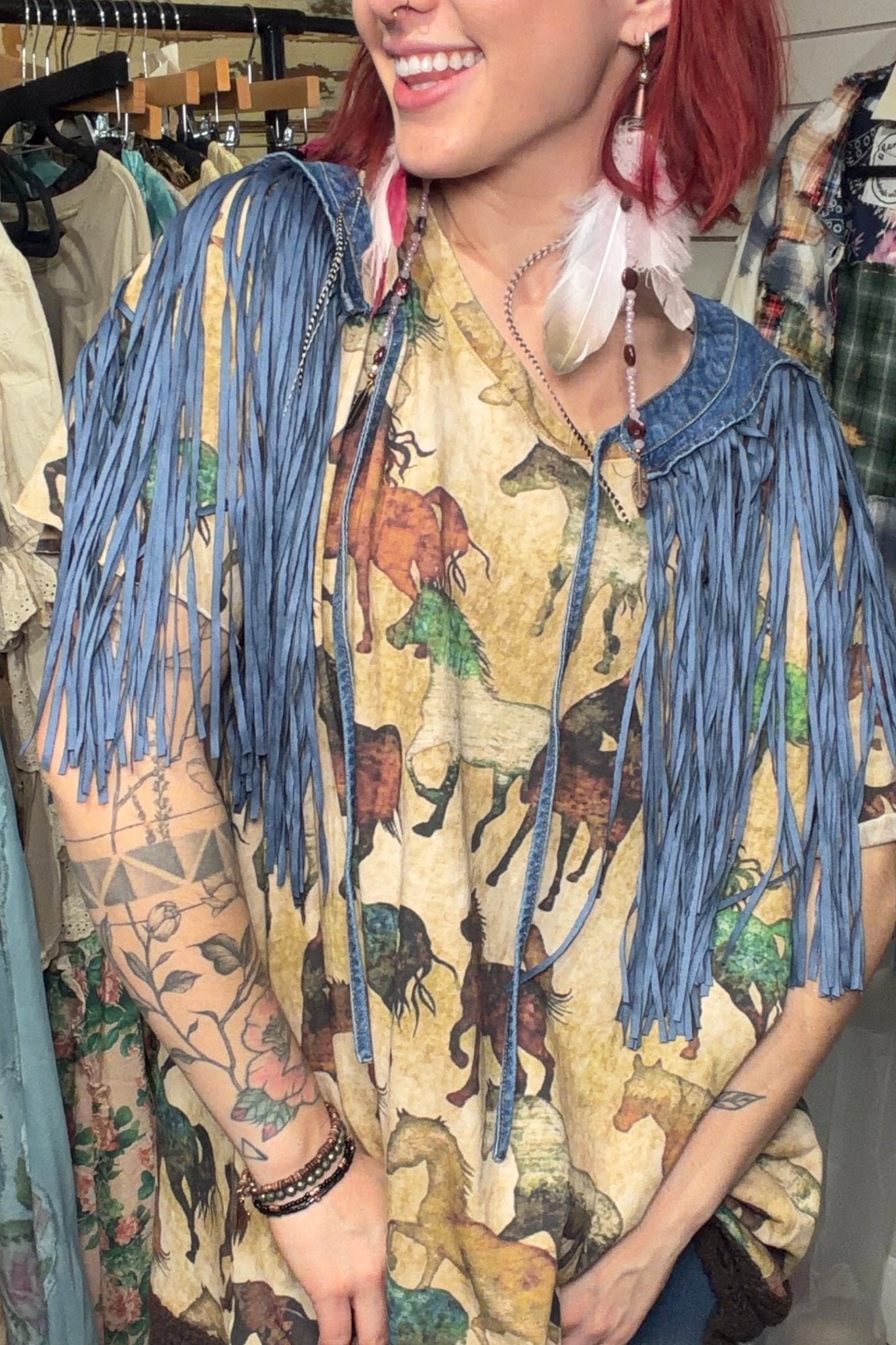 Horse Tee Shirt - ivyandlavyboutique A Rare Bird Shop