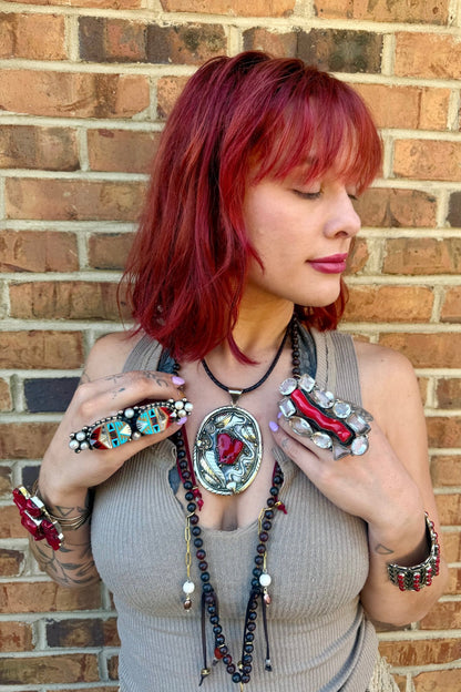 Hot Cheeto Crystal Log Ring - ivyandlavyboutique ivyandlavyboutique
