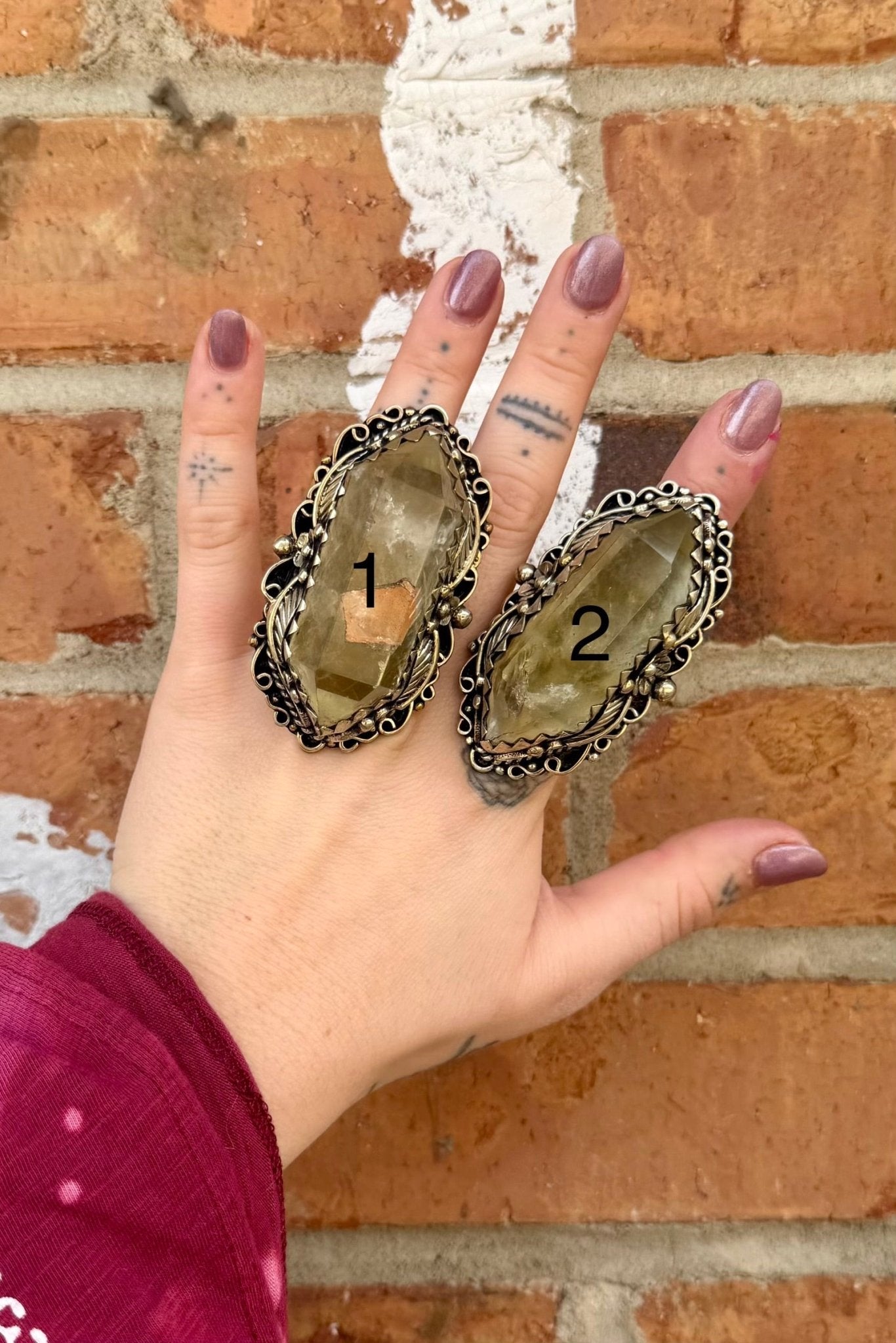 Huge Chunky Crystal Ring - ivyandlavyboutique ivyandlavyboutique