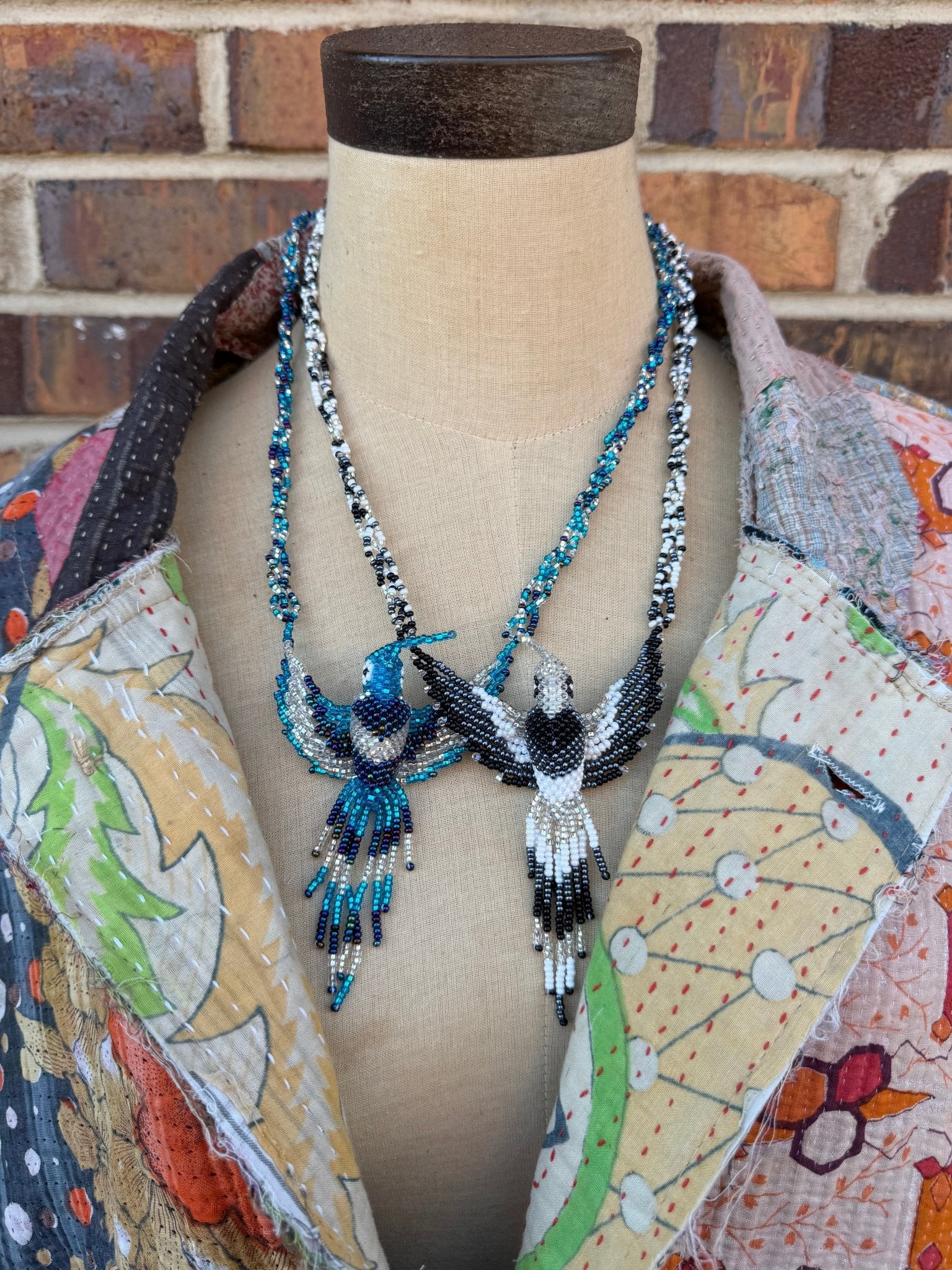 Humming Bird Seedbead Necklace - ivyandlavyboutique ivyandlavyboutique