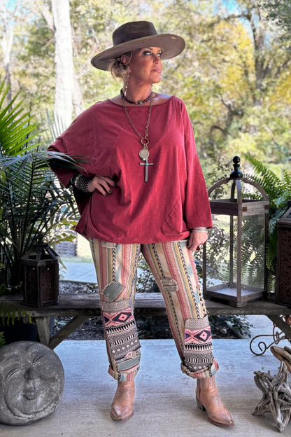 Sale - Be Free Cotton Oversized Mineral Washed Top