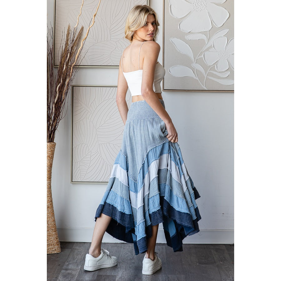 Sale - Wanderlust Boheme Layered Maxi Skirt