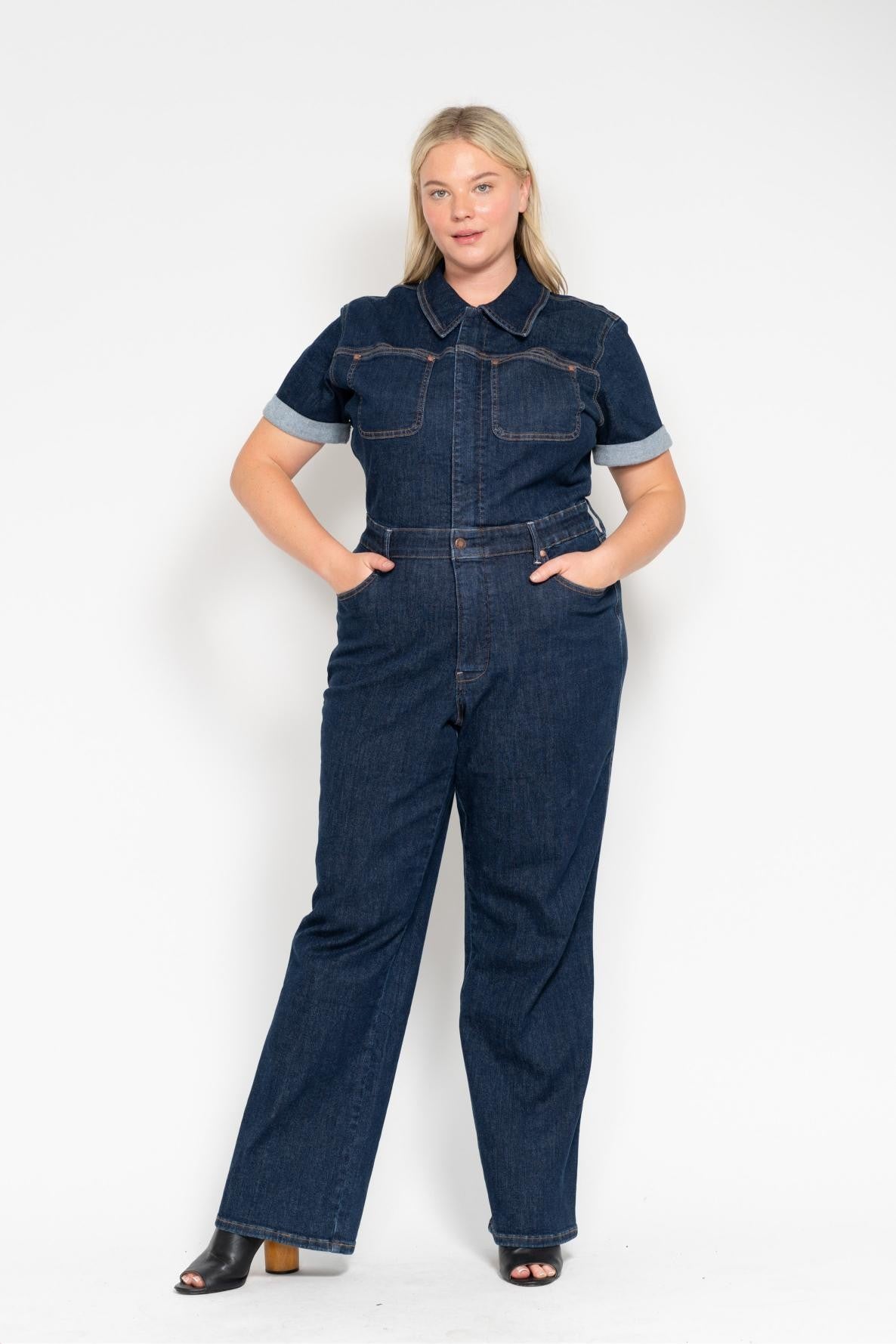 Sale Judy Blue - The Jackson Jumpsuit Straight Leg w/ Tummy Control Small thru 3XL