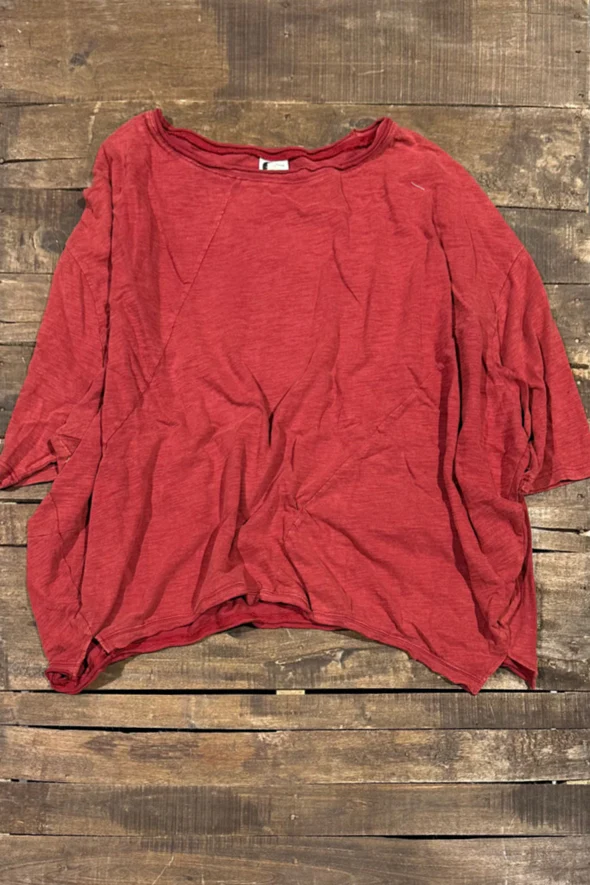 Sale - Be Free Cotton Oversized Mineral Washed Top