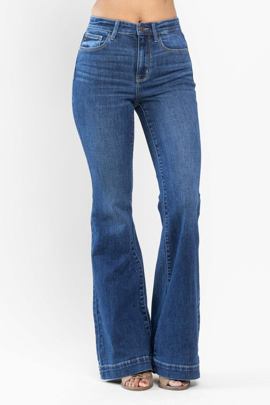 Sale - Judy Blue - High Waisted Classic Denim Flares
