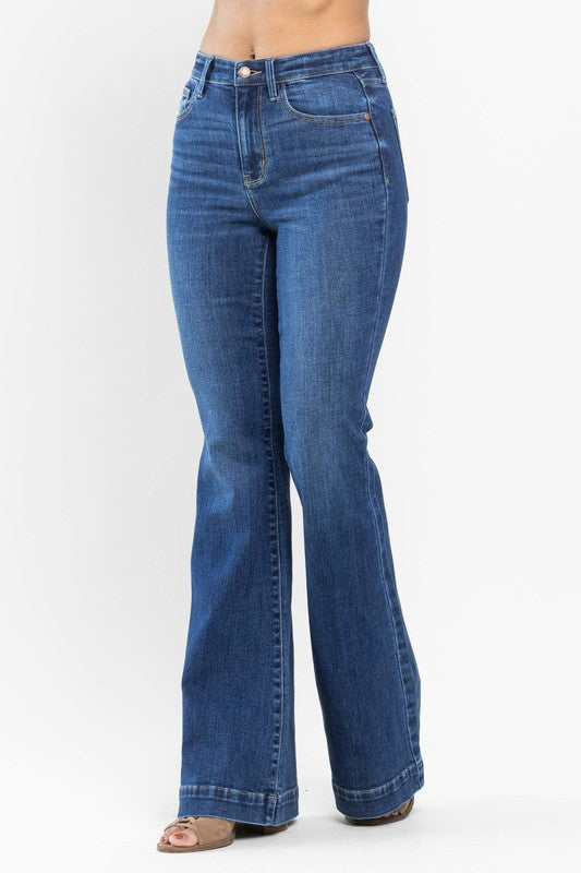 Sale - Judy Blue - High Waisted Classic Denim Flares