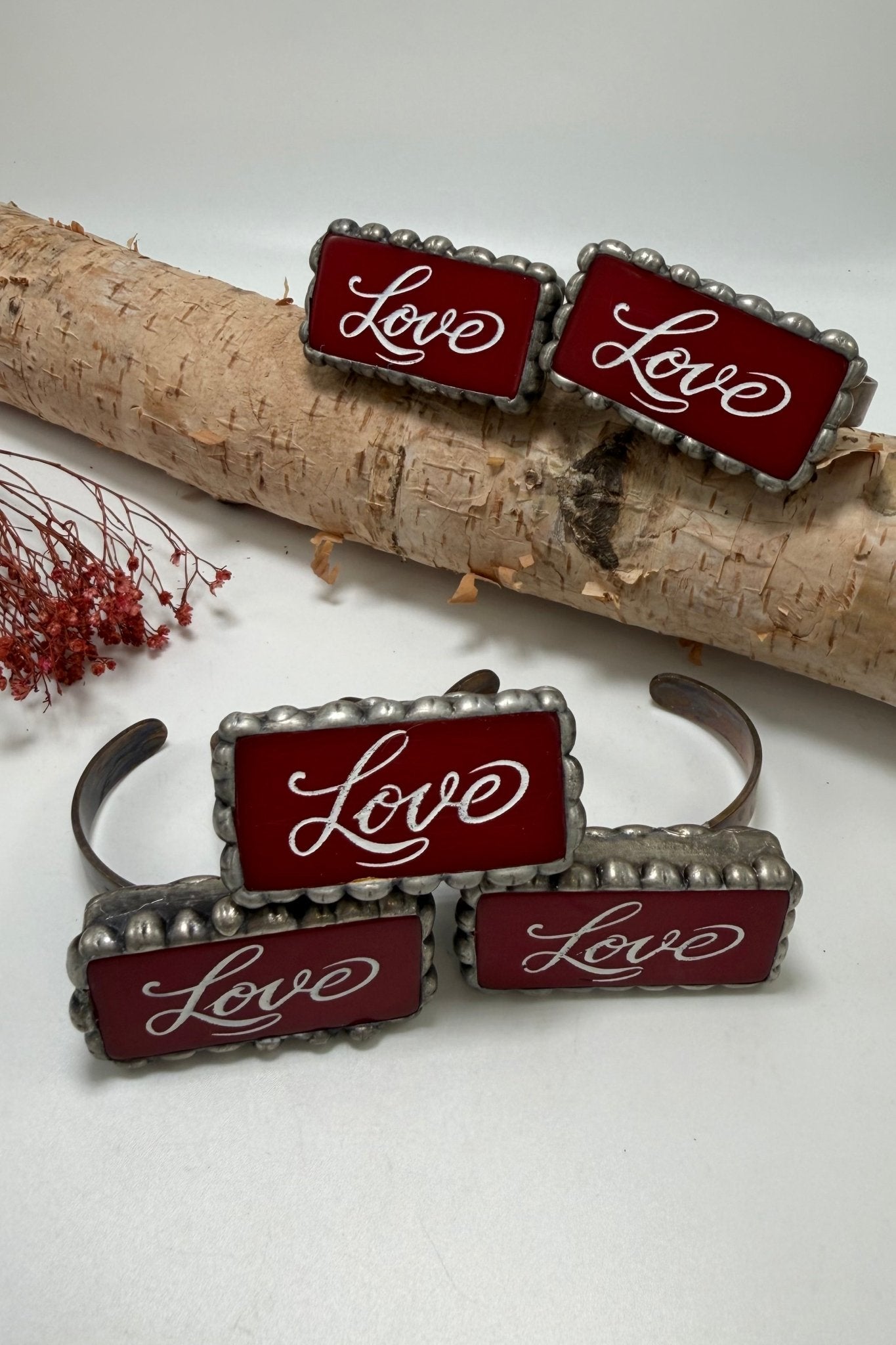 In LOVE Cuff Bracelet - ivyandlavyboutique Art by Amy