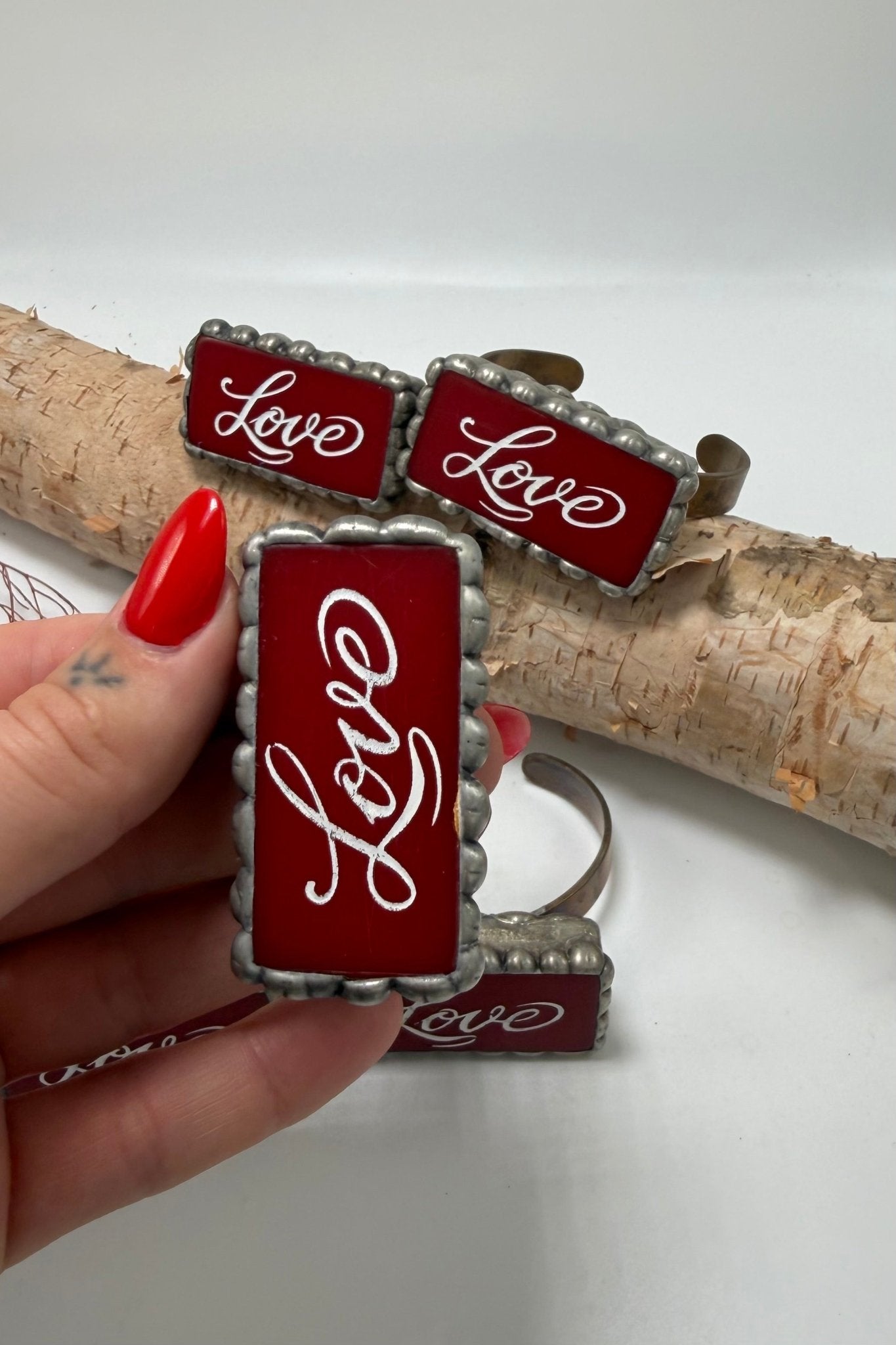 In LOVE Cuff Bracelet - ivyandlavyboutique Art by Amy