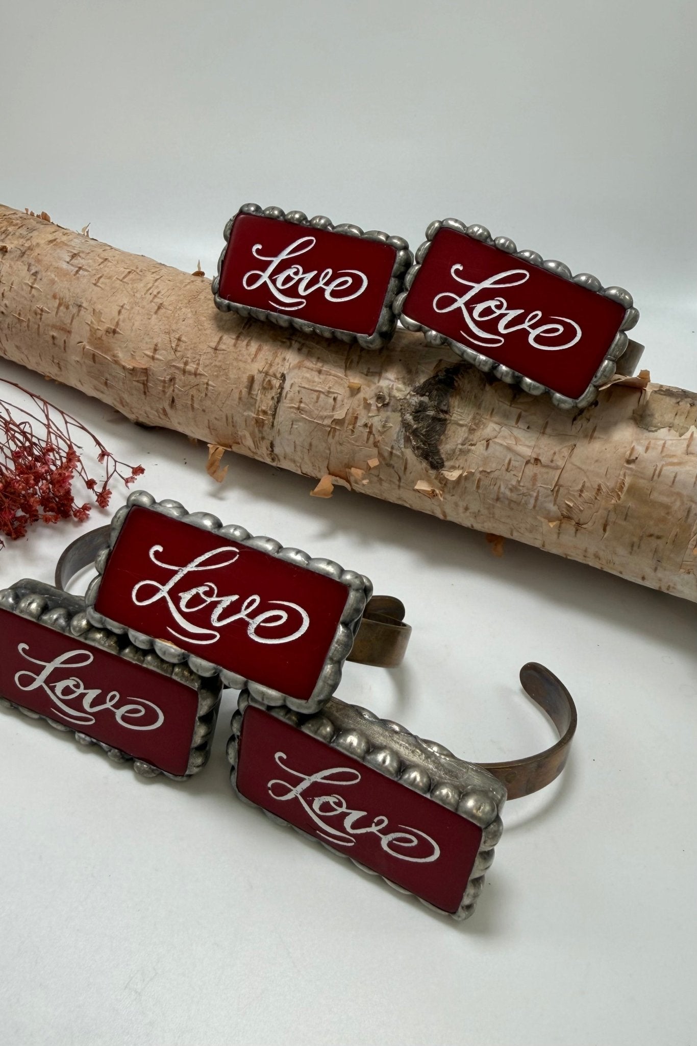 In LOVE Cuff Bracelet - ivyandlavyboutique Art by Amy