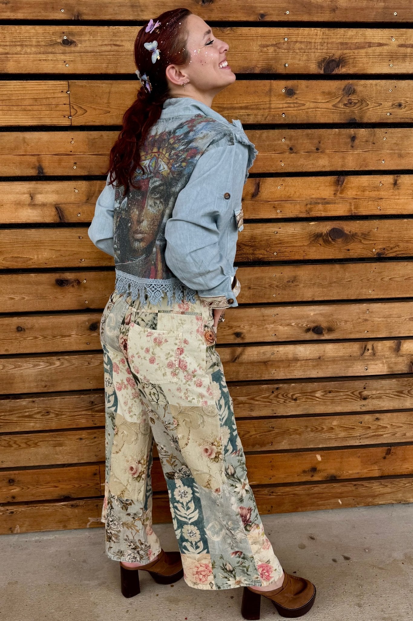 Indian Princess Jacket in Blue - ivyandlavyboutique A Rare Bird Shop