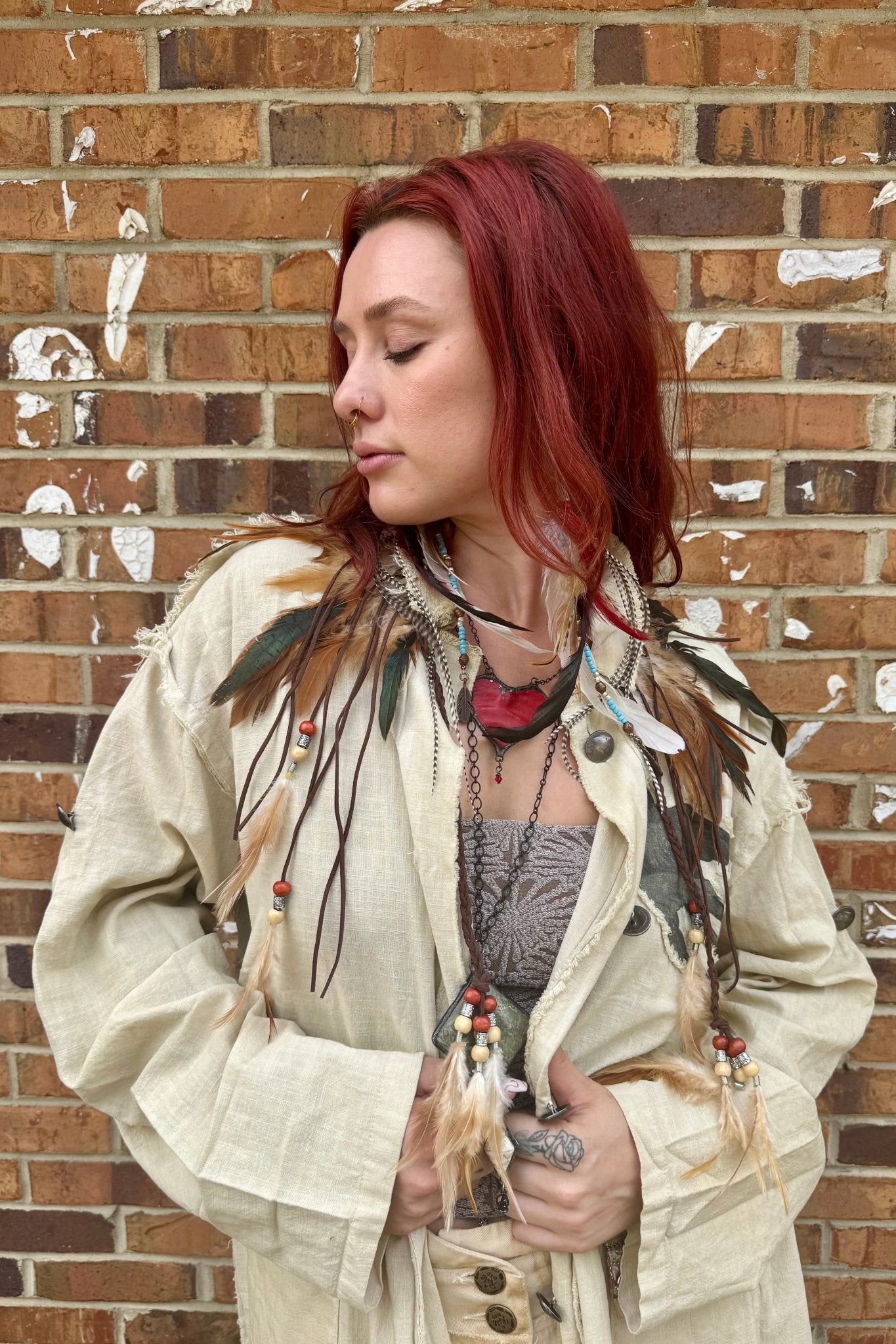 Indian Warrior Duster - ivyandlavyboutique A Rare Bird Shop