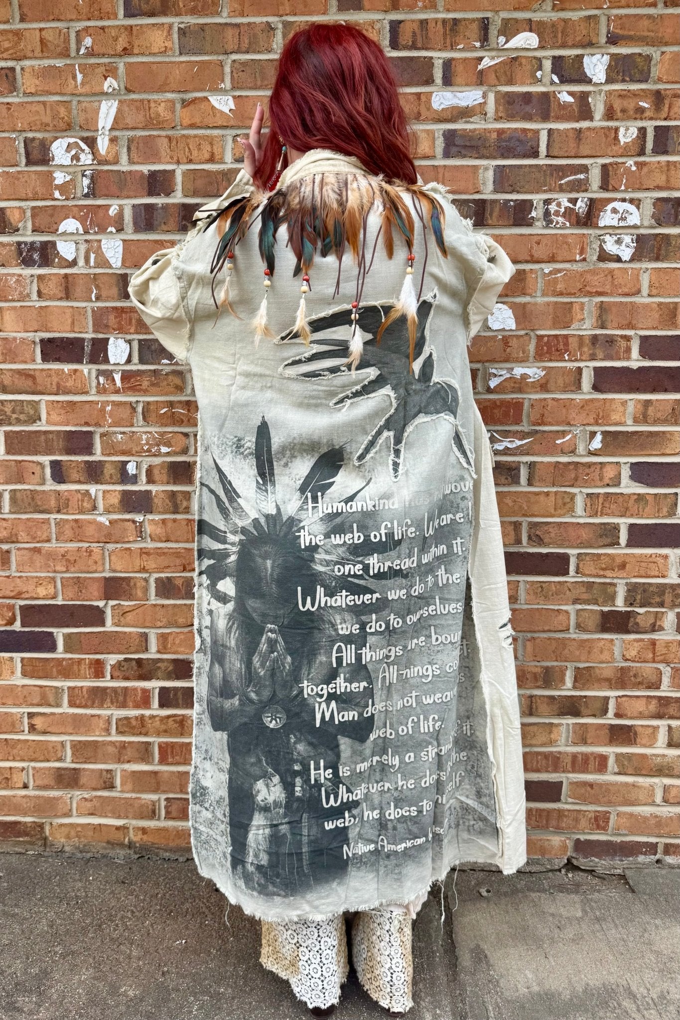Indian Warrior Duster - ivyandlavyboutique A Rare Bird Shop
