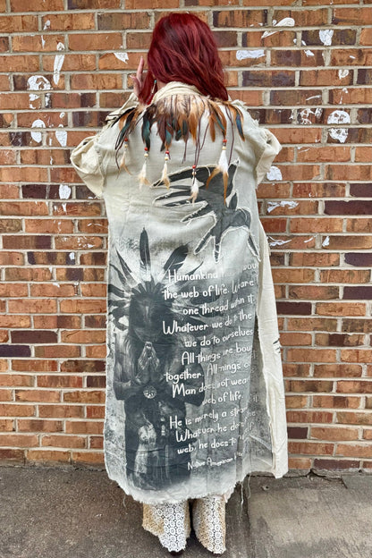 Indian Warrior Duster - ivyandlavyboutique A Rare Bird Shop