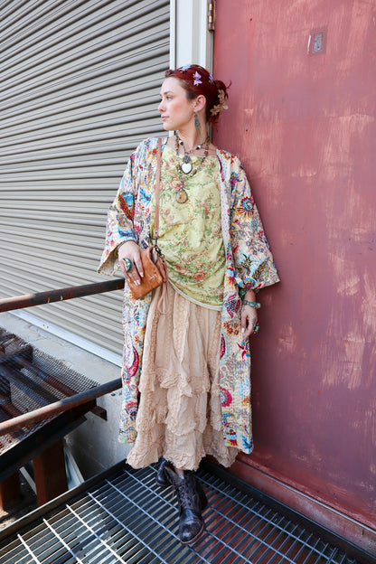 Indira Artisan Boho Kantha Jacket - ivyandlavyboutique Raj Trading & Imports (USA) Inc.