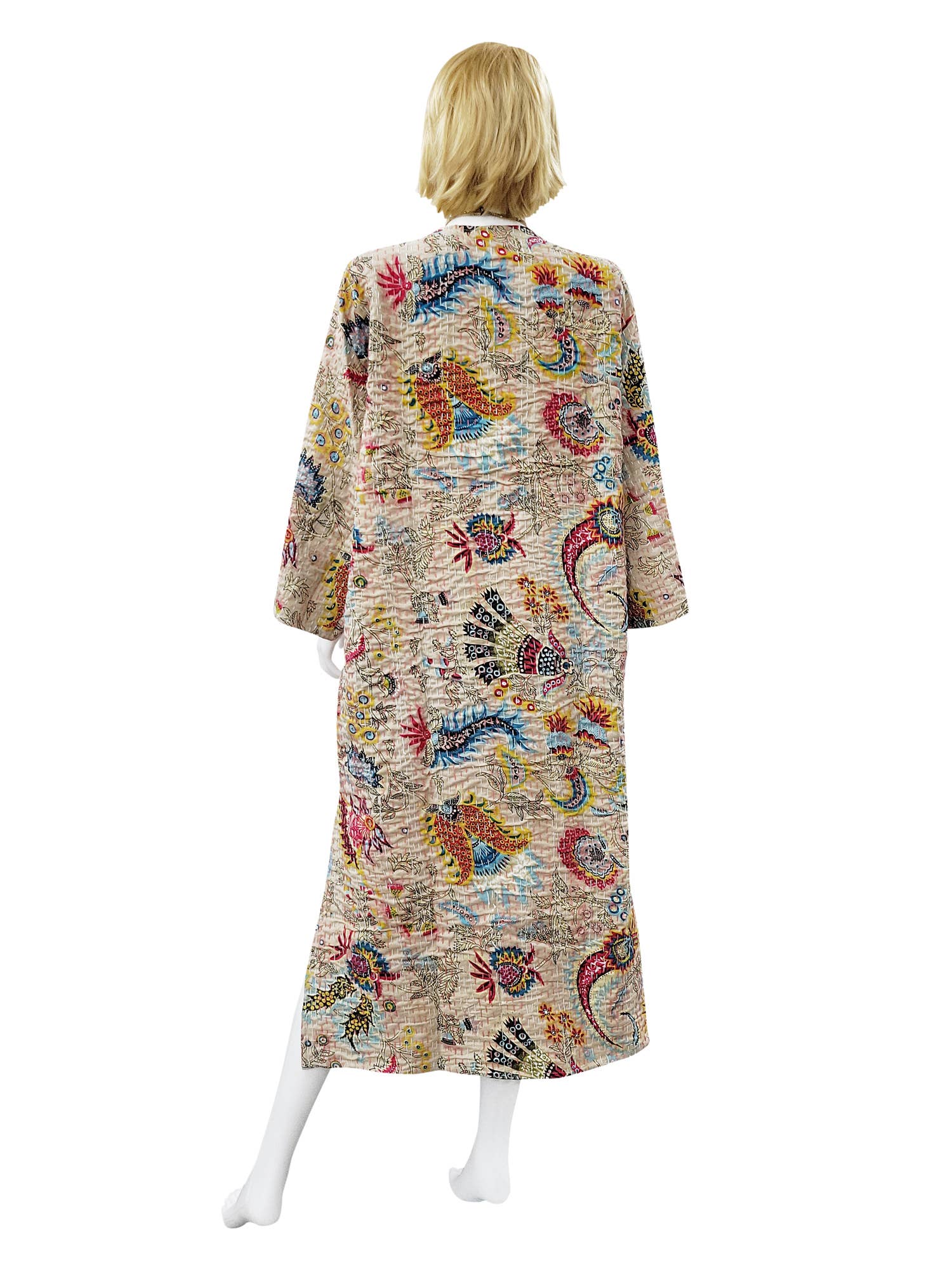 Indira Artisan Boho Kantha Jacket - ivyandlavyboutique Raj Trading & Imports (USA) Inc.
