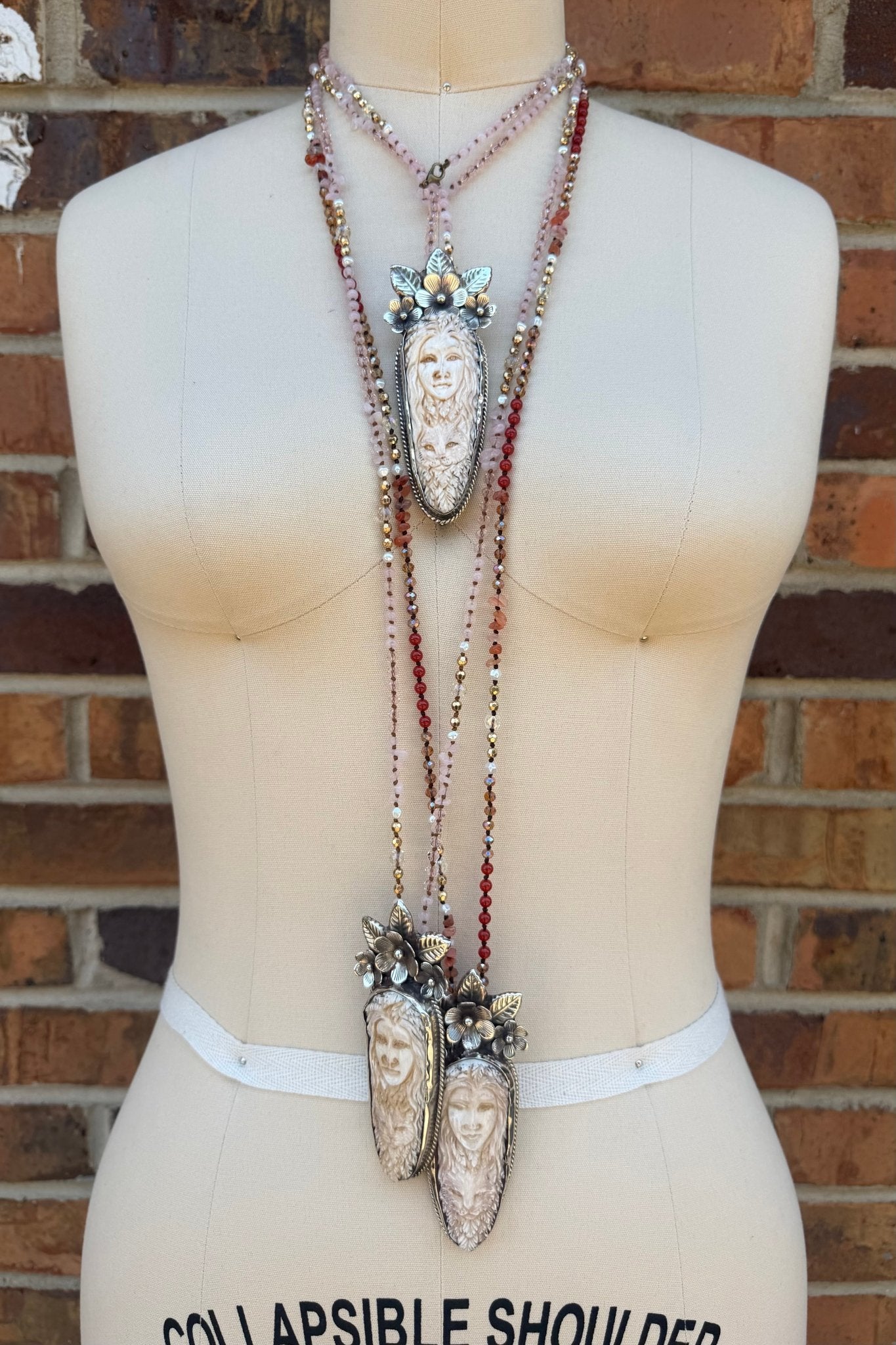 Inner Goddess Long Drop Necklace - ivyandlavyboutique ivyandlavyboutique