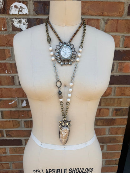 Inner Goddess Statement Handmade Necklace - ivyandlavyboutique ivyandlavyboutique
