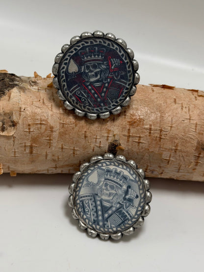 Jack of Spades Poker Chip Ring - ivyandlavyboutique ivyandlavyboutique
