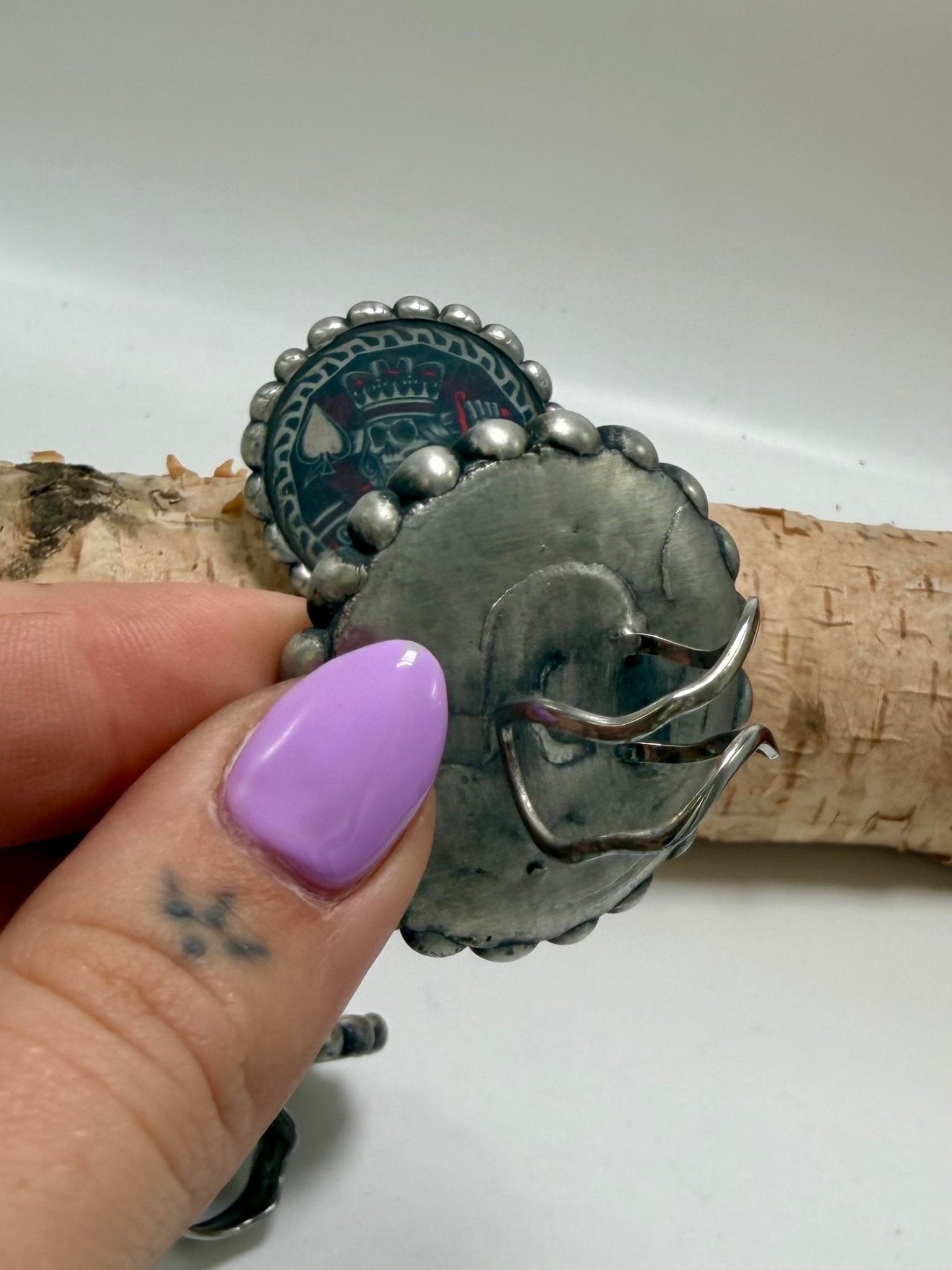 Jack of Spades Poker Chip Ring - ivyandlavyboutique ivyandlavyboutique