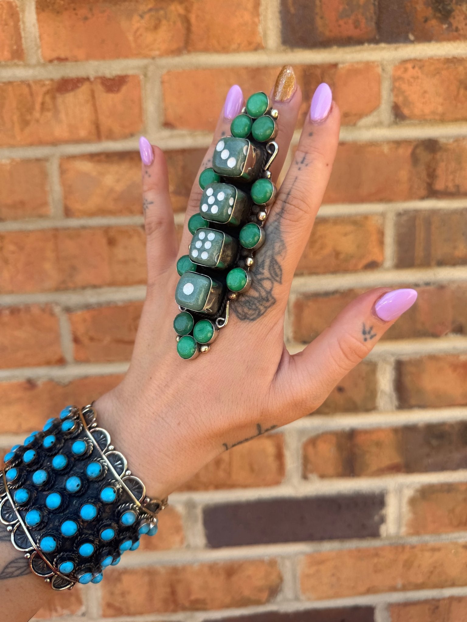 Jade Dice Ring - Style 1 - ivyandlavyboutique ivyandlavyboutique