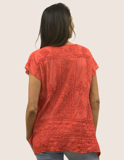 Jamila Embroidered Top - ivyandlavyboutique Caite & Kyla