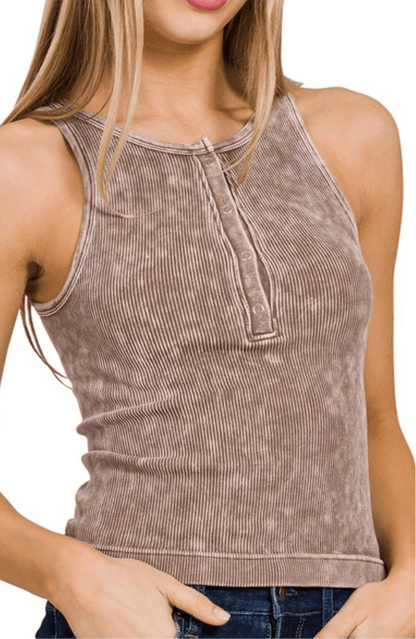Janet Ribbed Fitted Tank - ivyandlavyboutique ivyandlavyboutique