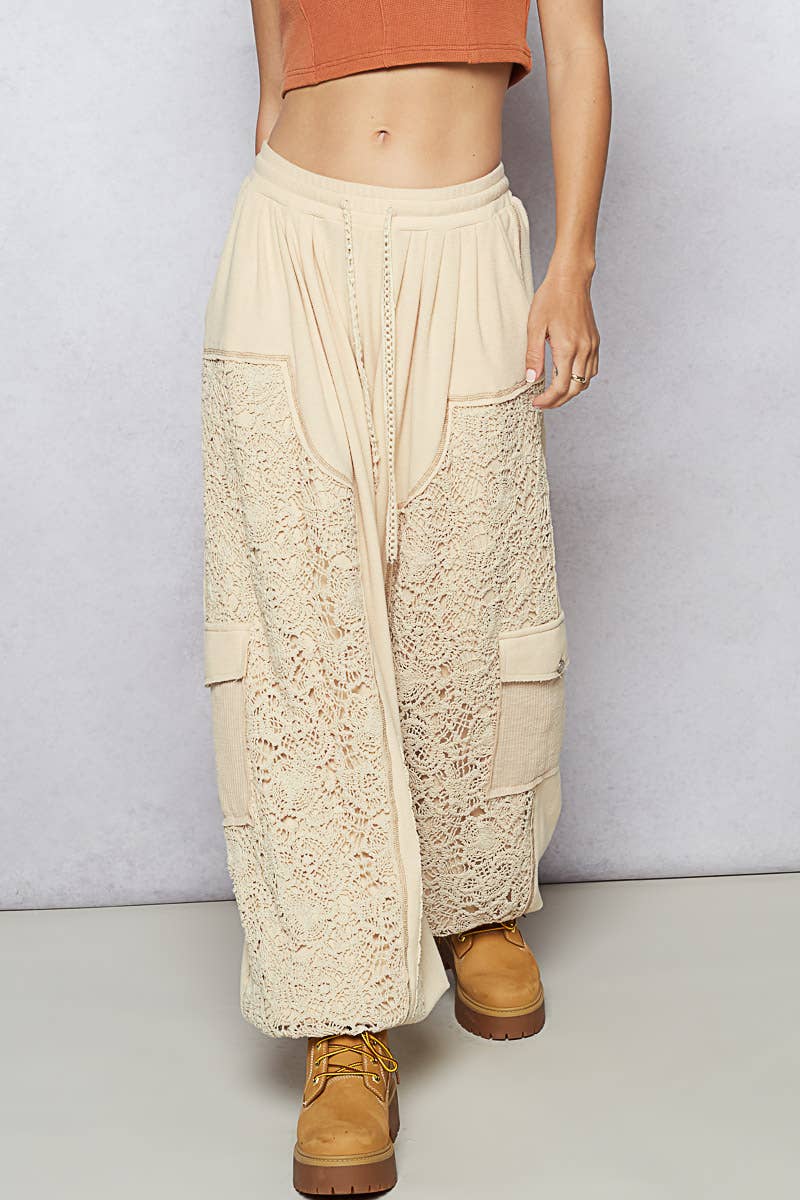 Jenette Crochet Thermal Knitted Pants - ivyandlavyboutique Pol Clothing