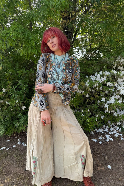 Jeweled Cropped Jacket - ivyandlavyboutique LA Skirts