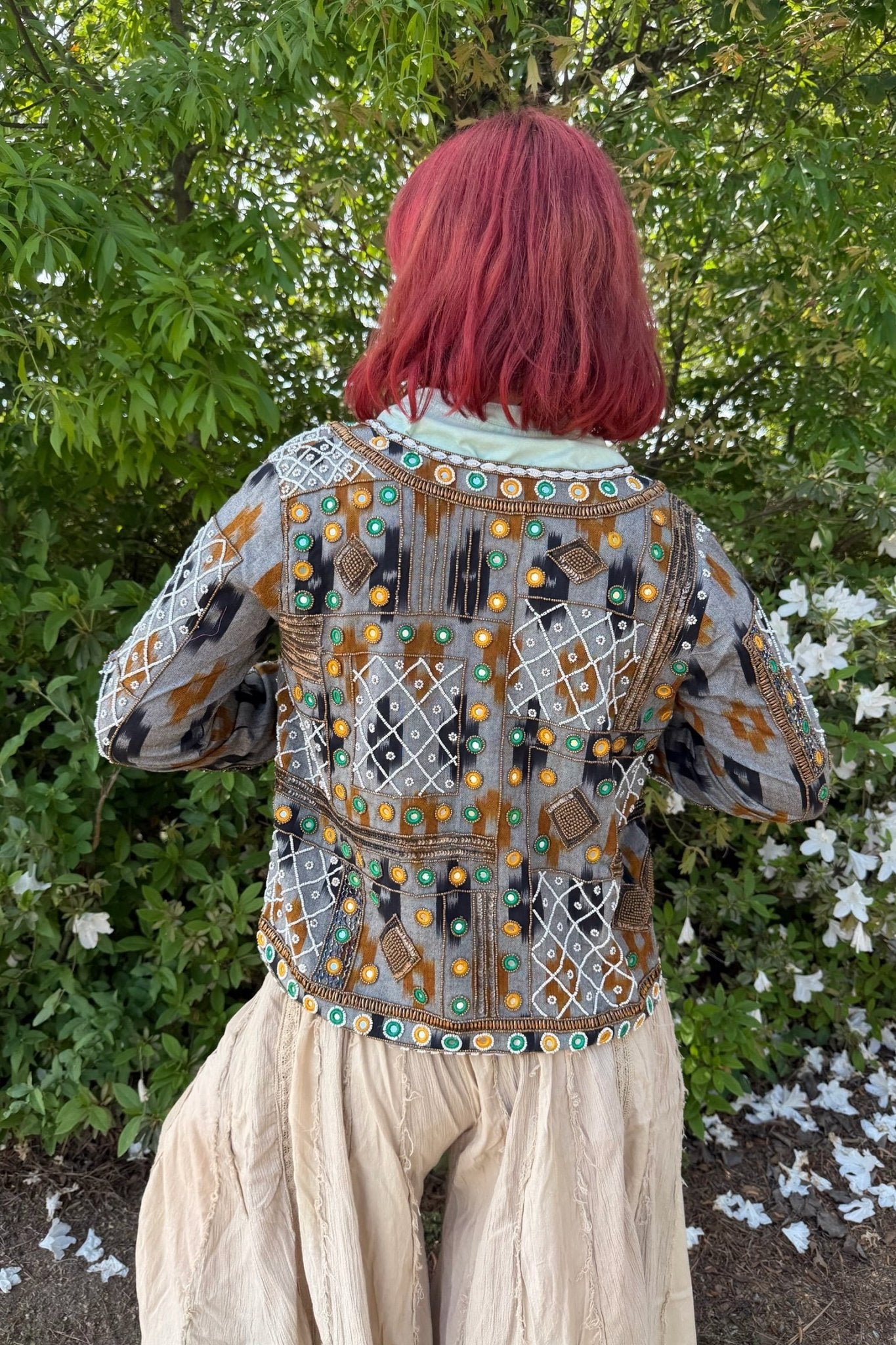 Jeweled Cropped Jacket - ivyandlavyboutique LA Skirts
