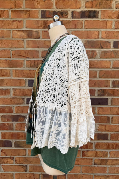 Just Beachy Front Tie Kimono - ivyandlavyboutique ivyandlavyboutique